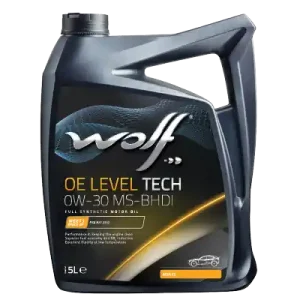 WOLF • 1052490 Moottoriöljy OE LEVEL TECH 0W30 MS-BHDI 4L Alkuperäinen