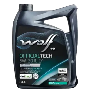 WOLF • 1054588 Moottoriöljy 5W30 OFFICIALTECH IL D1 5L Halpa Hinta