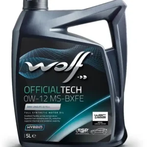 WOLF • 1054411 Moottoriöljy OFFICIALTECH 0W12 MS-BXFE 5L Edullinen