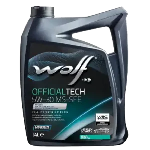 WOLF • 1053663 Moottoriöljy OFFICIALTECH 5W-30 MS-SFE 4L Halpa