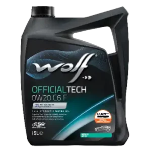 WOLF • 1048795 Moottoriöljy OFFICIALTECH 0W20 C6 F 5L Kuuma Tarjous