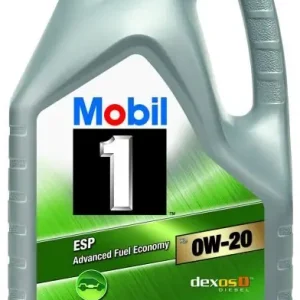 MOBIL • MOBIL1ESP0W20X25L Moottoriöljy MOBIL 1 ESP 0W20 X2 5L Sertifioitu