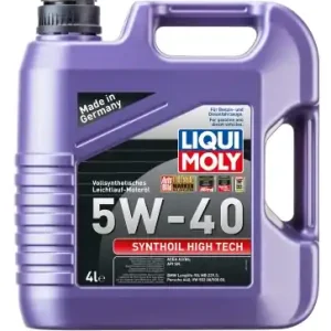 LIQUIMOLY • 2194 Moottoriöljy SYNTHOIL HIGH TECH 5W40 4L Alennus