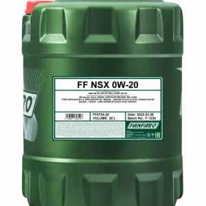 FANFARO • NSX0W2020L Täyssynteettinen moottoriöljy 0W-20 NSX (FF6724) 20L Vain Tänään