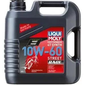 Edullinen LIQUIMOLY • 1687 Moottoriöljy 10W60 4T MOTORBIKE RACE 4L