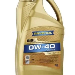 Sertifioitu RAVENOL • RAVSSLSAE0W404L Moottoriöljy RAV SSL SAE 0W40 4L