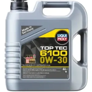LIQUIMOLY • 20778 Moottoriöljy 0W30 TOP TEC 6100 4L Viikonlopputarjous