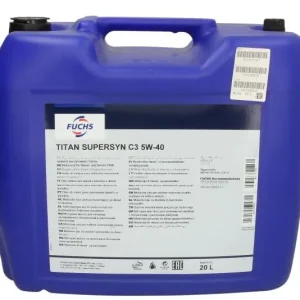 FUCHS XXL • TITANSUPC35W4020L Moottoriöljy TITAN 5W40 20L Korkea Laatu