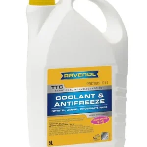 Halpa RAVENOL • RAVTTCC11CONC5L Jäähdytinneste Keltainen G11 (5L, 1 1=-37/155°C), Si-OAT