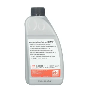 FEBIBILSTEIN • 22806 Automaattivaihteistoöljy ATF (1L) ; ALLISON C4; FORD MERCON; FORD MERCON V; MB 236.1; MB 236.10; MB 236.6; MB 236.7; MB 236.9; OPEL/GM DEXRON II D; OPEL/GM DEXRON III; OPEL/GM DEXRON III G; OPEL/GM DEXRON III H; ZF T (Etuakseli) Ajankohtainen