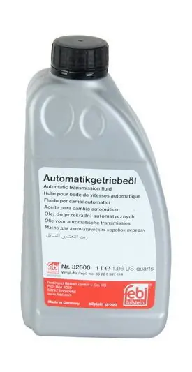 FEBIBILSTEIN • 32600 Vaihteistoöljy ATF (1L) ; BMW 81223407738; BMW 81229400275; BMW 81339400272; BMW 82220432807; BMW 83220142156; BMW 83220403248; BMW 83220403249; BMW 83229407858; BMW 83229407859; MB 236.41; OPEL/GM DEXRON V (Etuakseli) Kausialennus