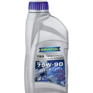 Kausialennus RAVENOL • RAVTSG75W901L Vaihteistoöljy synteettinen / semisynth TSG (1L) 75W90 API GL-4; CITROEN B71 2315; FORD M2C175; OPEL/GM B0401043; PEUGEOT B71 2315; VW 501.50 (Taka-akseli)
