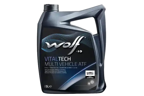 Uutuus WOLF • 8305702 Vaihteistoöljy VITALTECH MULTI VEHICLE ATF 5L (Etuakseli)