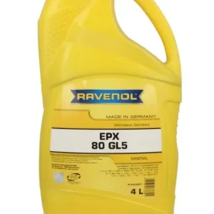 Lähetetään Heti RAVENOL • RAVEPXSAE80GL54L Mineraali vaihteistoöljy EPX (4L) 80 API GL-5; FORD SQ-M2C9002-A; MAN 342 TYP M1; MB 235.0