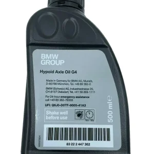 Kausialennus OE BMW • 83222447362 Vaihteistoöljy BMW HYPOID AXLE G4 Transmission oil (0,5L)