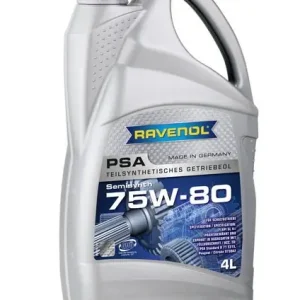 Edullinen RAVENOL • RAVPSA75W804L Vaihteistoöljy synteettinen / semisynth. PSA (4L) 75W80 API GL-4; CITROEN B71 2315; PEUGEOT B71 2315