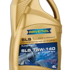 Suosittu RAVENOL • RAVSLS75W140LS4L Vaihteistoöljy SLS (4L) 75W140 Limited slip (LS) API GL-5; MIL-L-2105D