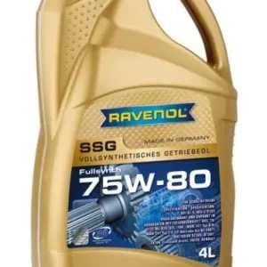 Superhinta RAVENOL • RAVSSGSYNLKW75W804L Vaihteistoöljy SSG (4L) 75W80 API GL-4; DAF 97305; DAF 97307; MAN 341 TYP E3; MAN 341 TYP VR; MAN 341 TYP Z4; MIL-L-2105; VOLVO 97305; VOLVO 97307; ZF TE-ML 01L; ZF TE-ML 02L; ZF TE-ML 16K