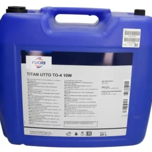 Sertifioitu FUCHS XXL • TITANUTTOTO410W20L Mineraali vaihteistoöljy TITAN (20L) SAE 10W (UTTO) ;API GL-4; ALLISON C4; CATERPILLAR TO-4; KOMATSU KES 07.868.1; ZF TE-ML 03C