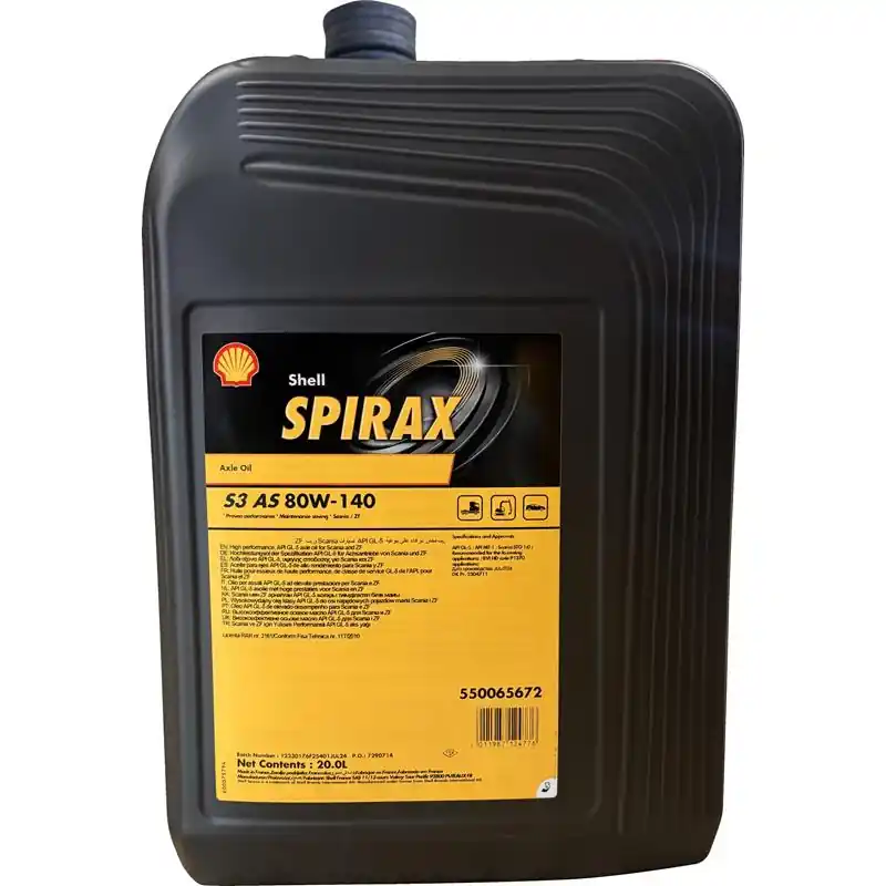 Vain Tänään SHELL XXL • SPIRAXS3AS80W14020L Vaihteistoöljy SPIRAX S3 AS 80W140 20L