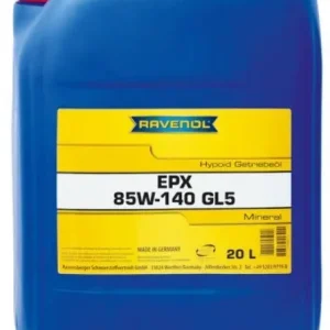 Vain Tänään RAVENOL XXL • RAVEPX85W140GL520L Mineraali vaihteistoöljy EPX (20L) 85W140 API GL-5; MACK GO-J; MIL-L-2105D