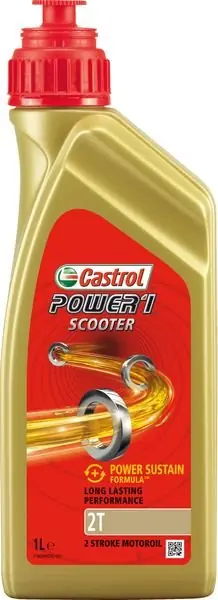 CASTROL MOTO • POWER1SCOOTER2T1L Moottoriöljy POWER 1 SCOOTER 2T 1L Nopea Toimitus