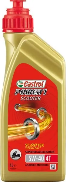 Pakollinen (Must-Have) CASTROL MOTO • POWER1SCOOTER4T1L Moottoriöljy POWER 1 SCOOTER 4T 1L