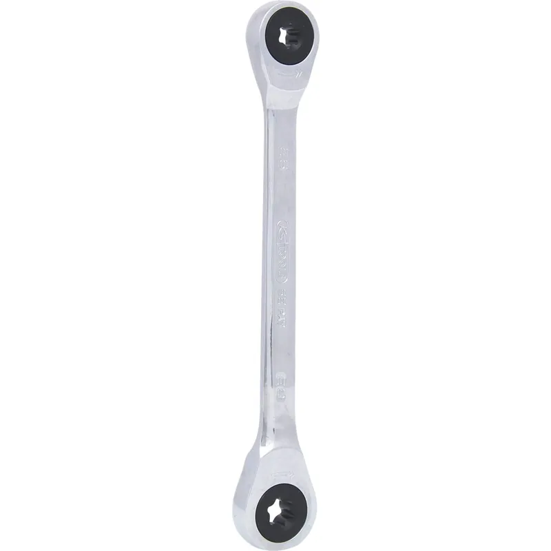 Älä Missaa KS TOOLS • 5034353 Räikkälenkkiavain-kaksipäinen , Koko E10 x E12, Pituus 150 mm
