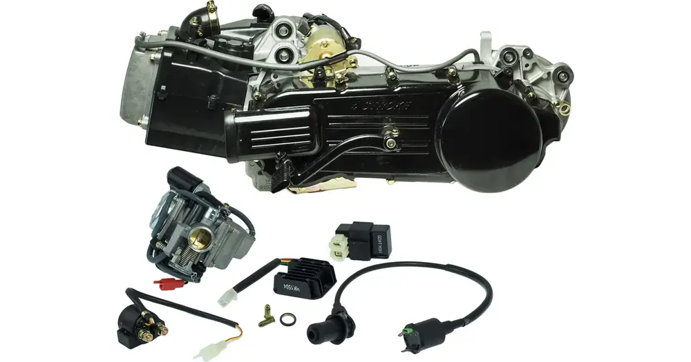 Moottori täydellinen 150cc 12" pyörälle ilman EGR 152QMI/157QMJ (GY6 125-150) 4T Halpa