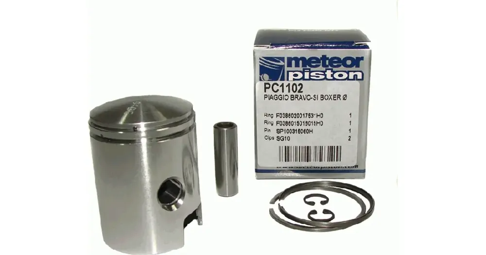 Sertifioitu Täydellinen mäntä 39.60/10/26.54 50cc Meteor Piaggio Bravo- SI Boxer