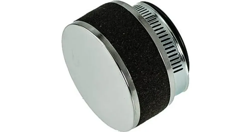 Sertifioitu Ilmansuodatin, kartiomainen, 54 mm, 0°, vaahtomuovi, kromi