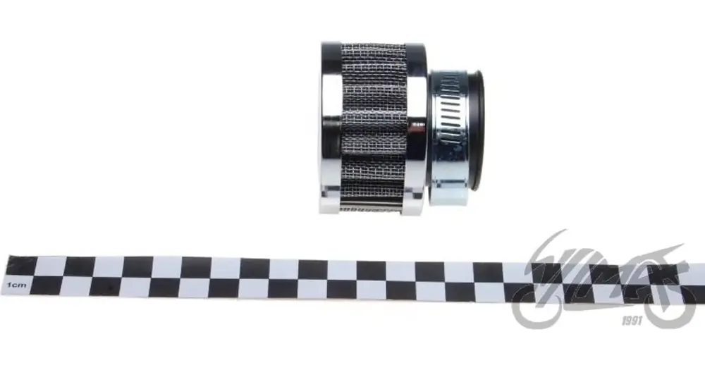 Ilmansuodatin, kartio, 32mm, 0°, kromi, pieni Tukkuhinta