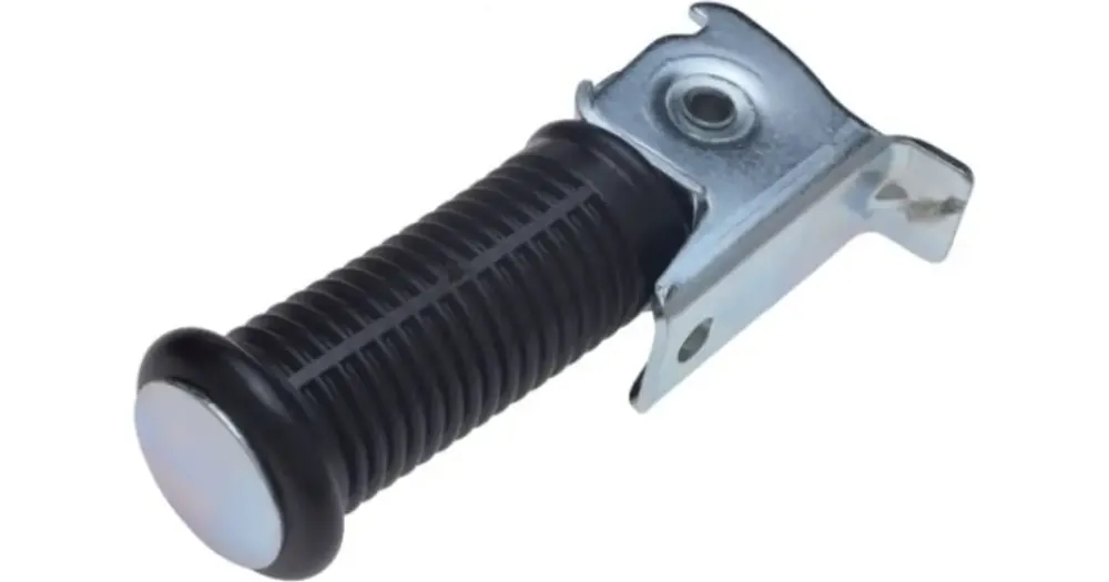 Jalkatappi matkustajalle, musta, 1 kpl, Simson S 50 / S 51 / SR 50 Pikatoimitus