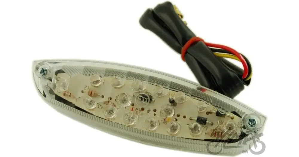 LED-takavalo rekisterikilven valolla, E-hyväksytty, puolisuunnikas, WM Motor 99135 Tilaa Heti