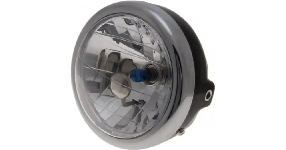 Lampa yleismallinen etu 158mm H6 12V musta sivukiinnitys Aito