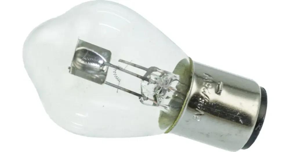 Alennus S1 BA20D 6V 25/25W polttimo, valkoinen