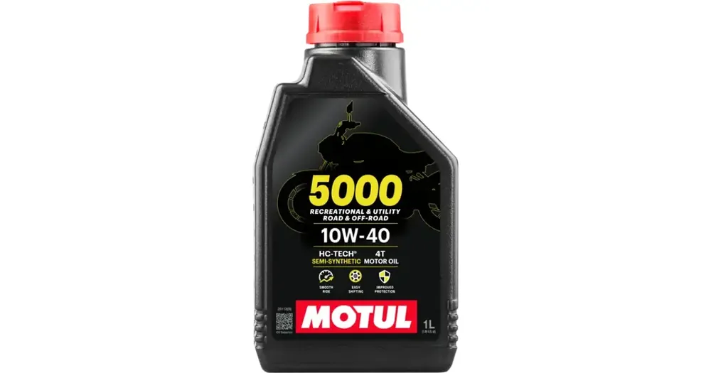 Moottoriöljy MOTUL 5000 HC-Tech puolisynteettinen 4T 10W40 1L Asiakkaiden Suosikki