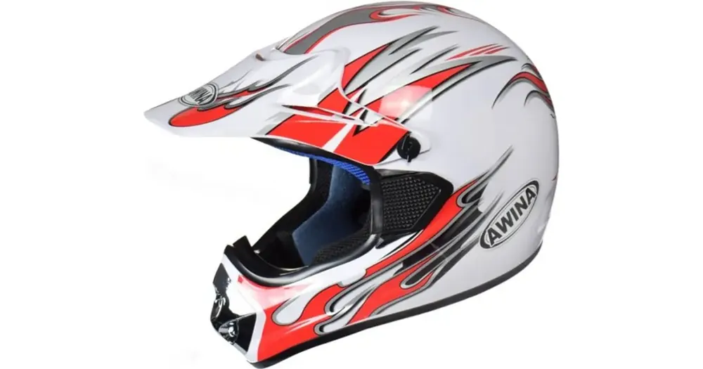 Kask offroad Awina TN8686 valko-punainen Sertifioitu