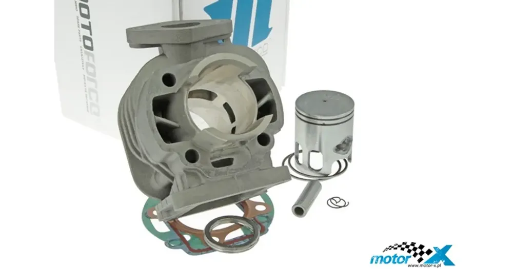 Ajankohtainen Sylinterisarja Motoforce Alumiini 50cc tappi 10mm, Minarelli pysty (ilman kantta)