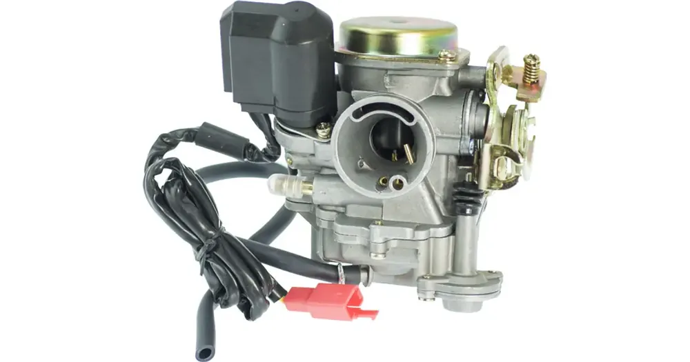 Kaasutin 50cc metallikannella 139QMB/QMA (GY6 50) 4T Tehdashinta