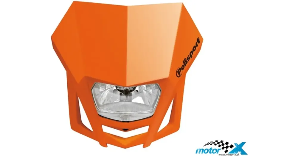 Sertifioitu Etuvalo, ajovalo, oranssi, Polisport LMX