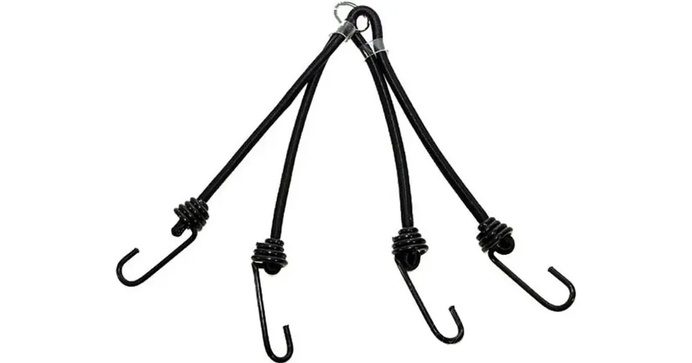 Superhinta Musta tavaraverkko, 4 kiinnityskohtaa, 25 cm, 1 kpl