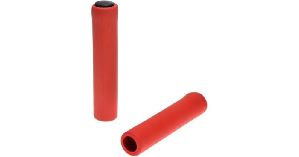 Sertifioitu V-Grip ohjaustangon kädensijat, polkupyörän, silikoniset, punaiset