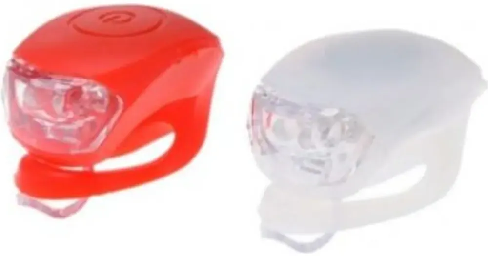 Lampa silikoni etu taka led polkupyörään, 2 kpl setti Uutuus