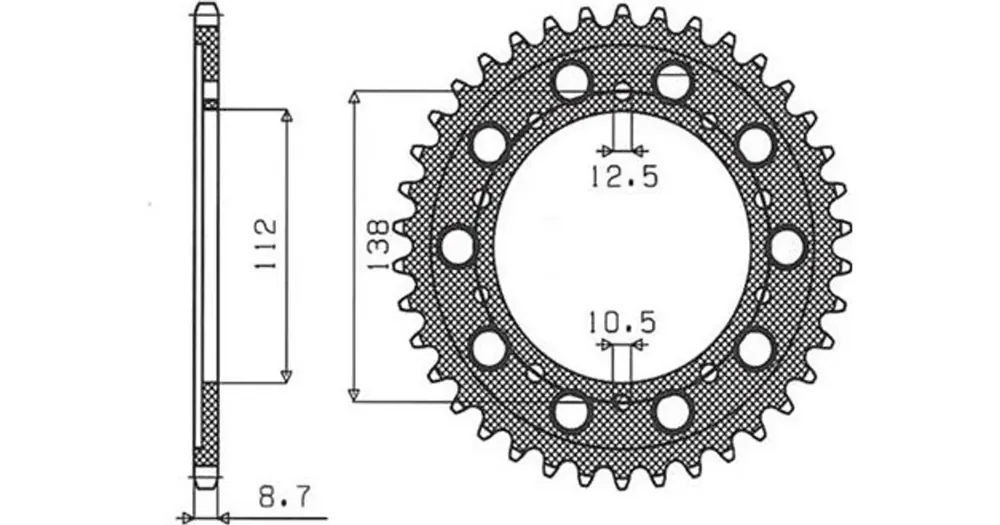 Takaratas 530 39 hammasta Sunstar (JTR302) Päivän Tarjous
