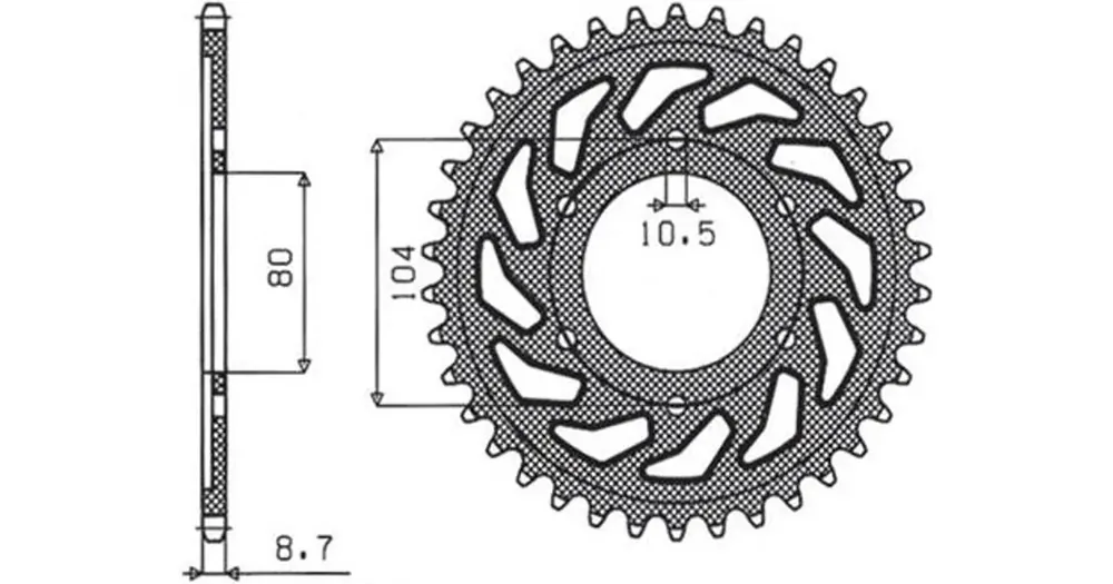 Alennettu Hinta Takaratas 530 42 hammasta Sunstar (JTR488)
