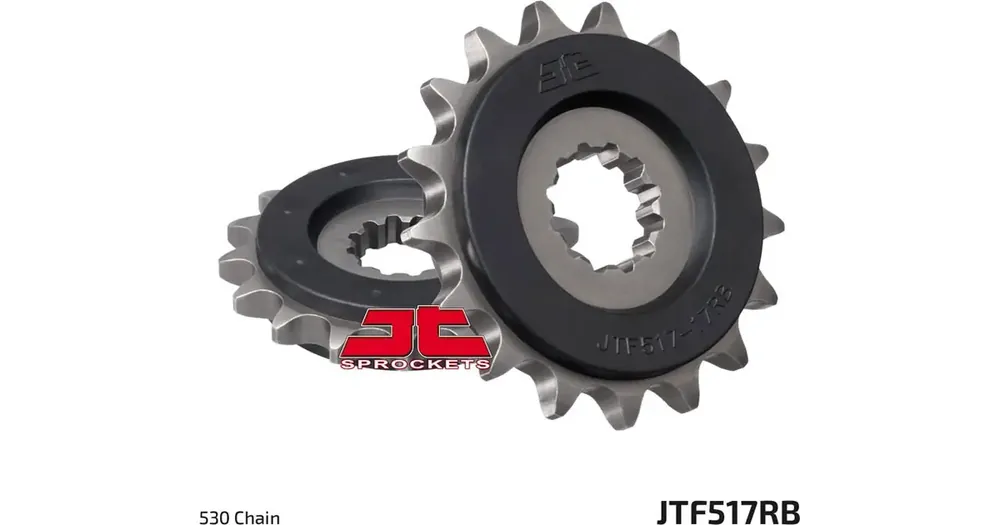 Suosittu Eturatas 530, 17 hammasta, RB - kumiohjain ketjulle, 24 / 28.7mm JT Sprockets JTF517