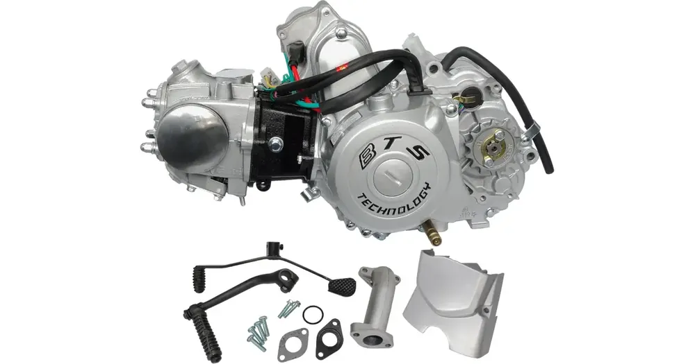 Moottori, täydellinen, 50cc, sarja, hopea, Moretti Parts 139FMB 50 4T AC Tehdashinta