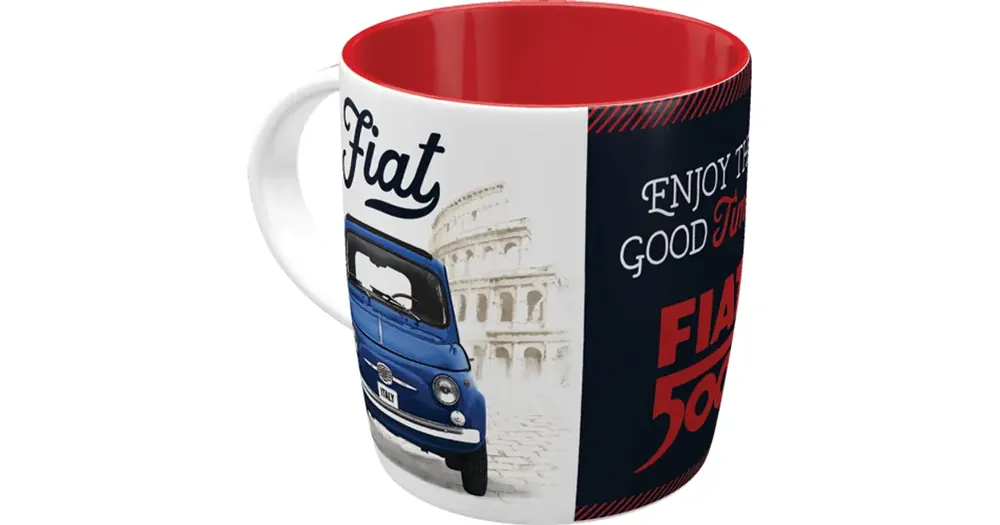 Uusi Malli Keraaminen muki Fiat 500 Nostalgic Art 43066
