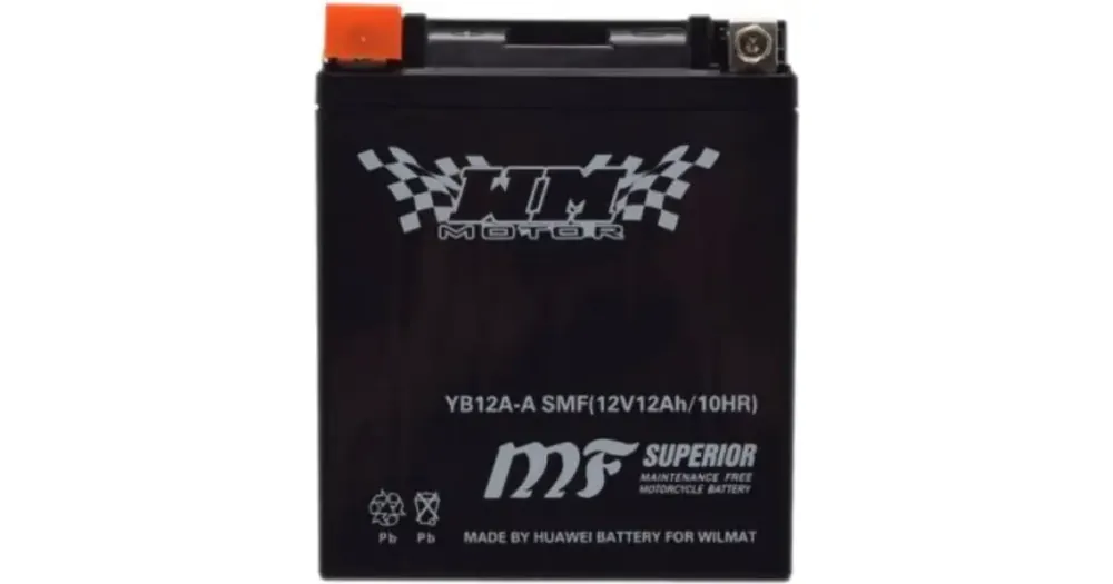 Huoltovapaa akku WM Motor SMF YB12A-A 12V 12Ah 134x80x160mm 155CCA Alennettu Hinta